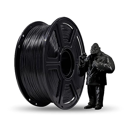 Flashforge PLA 3D Printing Filament Black 1.75mm, Net Weight-1kg