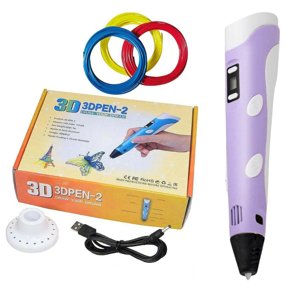 3IDEA 3D Pen Purple with screen