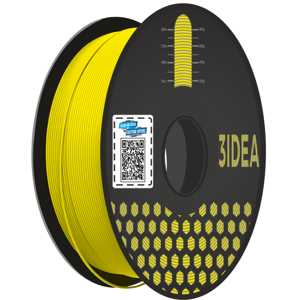 3idea PLA 3D Printing Filaments Yellow 1.75mm,Net Weight-1kg