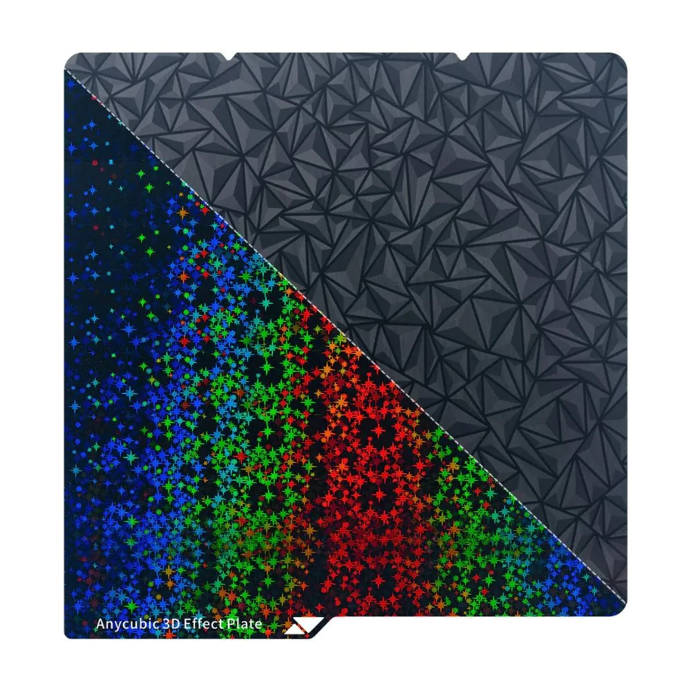 Anycubic Double-sided 3D Effect Plate for Kobra S1 (Octagram + Diamond Surface)